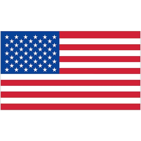 Decal Flag 2.5 In X 4 In, 10-Pack PK
